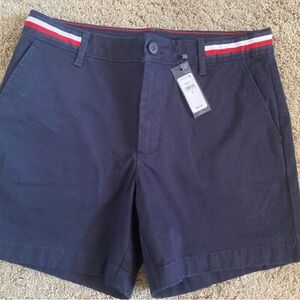 Tommy Hilfiger Dark Blue womens Shorts with Red and White Accents